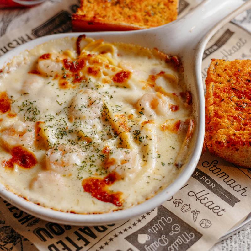 Baked Shrimp Alfredo photo