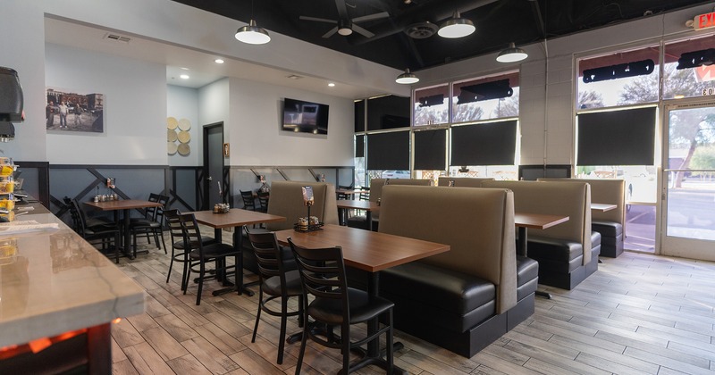 Interior space, dining area