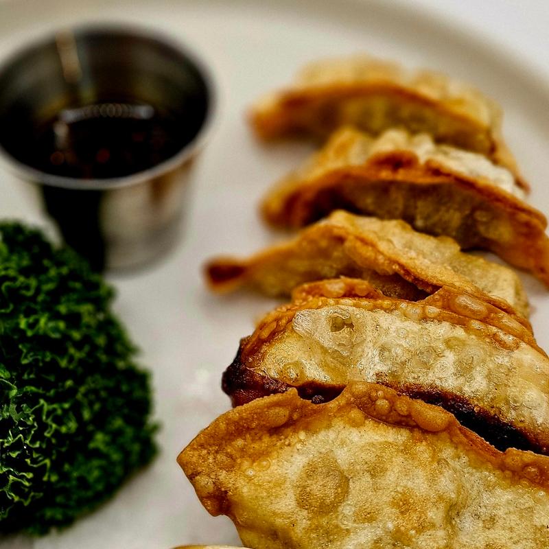 menu item 8 of 85, Fried Gyoza Dumplings (V)