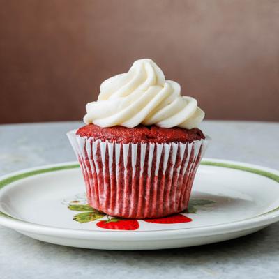 Red velvet cupcake.