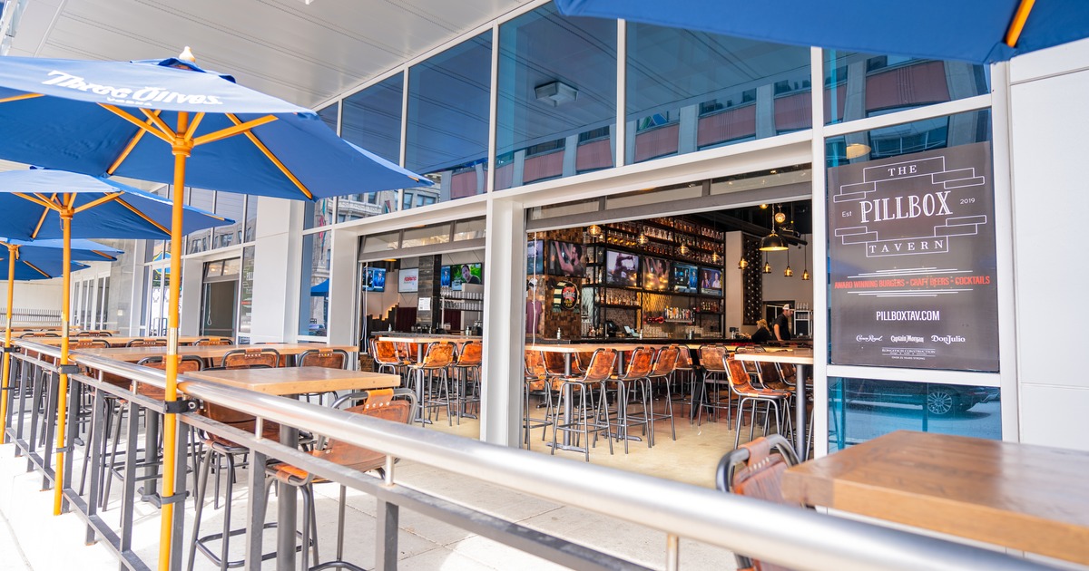 Interior, tables and chairs, guests dining