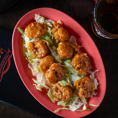 Bang bang shrimp, top view