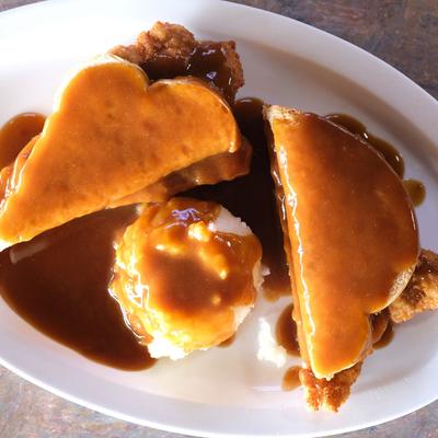 Hot Tenderloin, served, closeup
