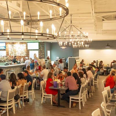 Guests at the restaurant.