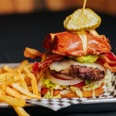 Big Shooter Burger closeup