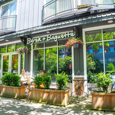 The restaurant's entrance.