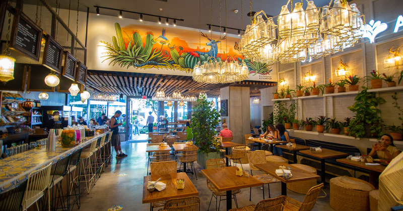 Interior, dining area
