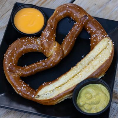 Bavarian Pretzel, with beer cheese.