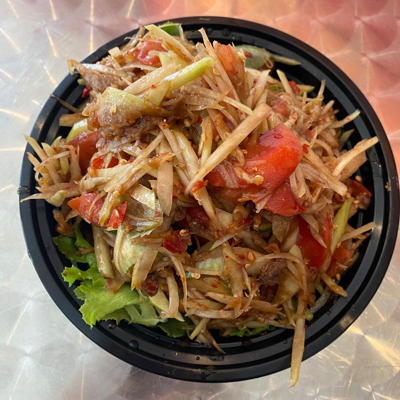 menu item 39 of 112, Papaya E - Sarn with Salty Crab