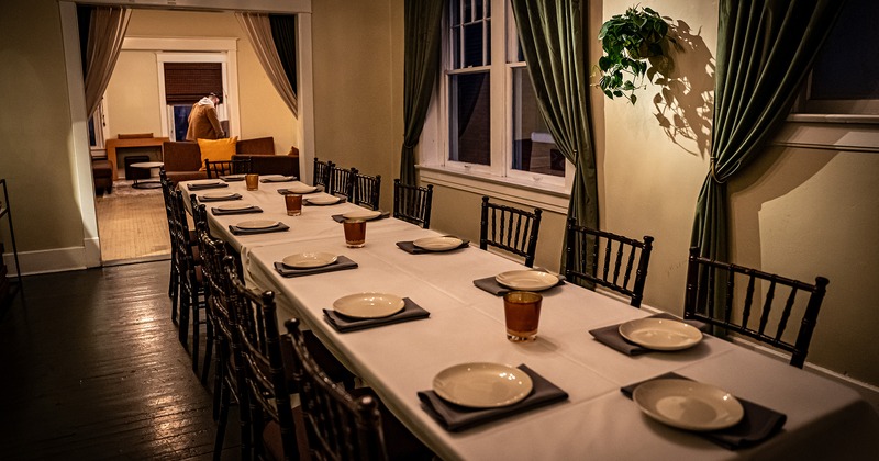 Interior, dining area