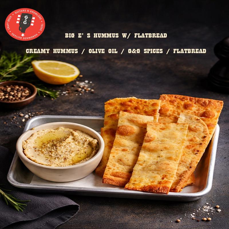 menu item 7 of 45, Big E' S Hummus w/ Flatbread
