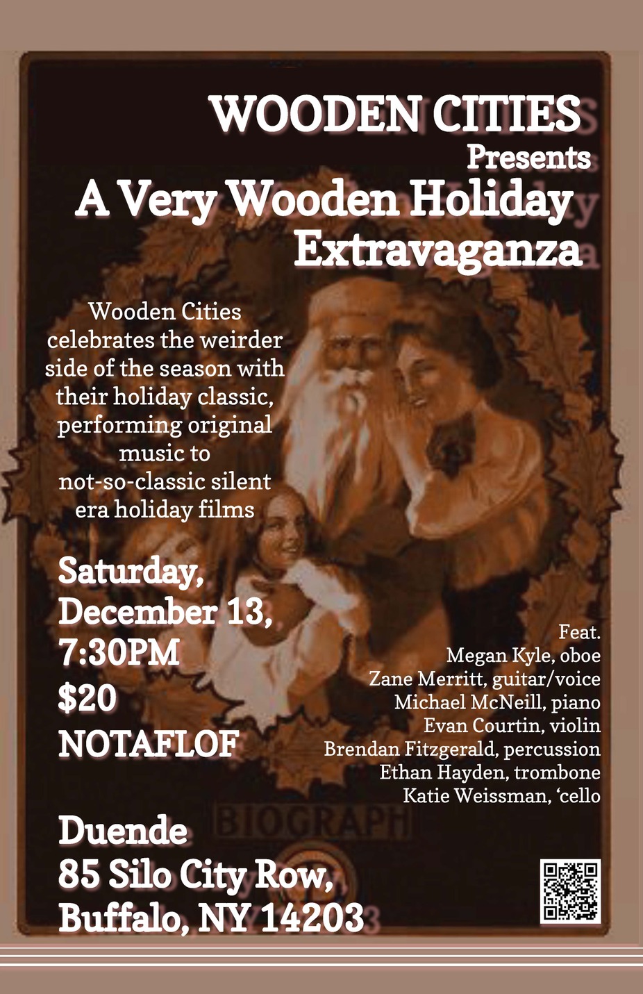 Wooden Cities: Silent Holiday Film Score event photo
