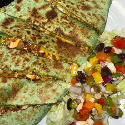 Chicken & Cheese Quesadilla.