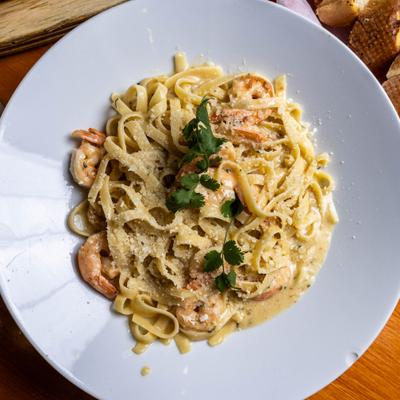 Fettuccine Alfredo.