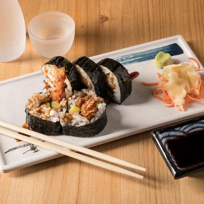 Shrimp Tempura Sushi Roll.
