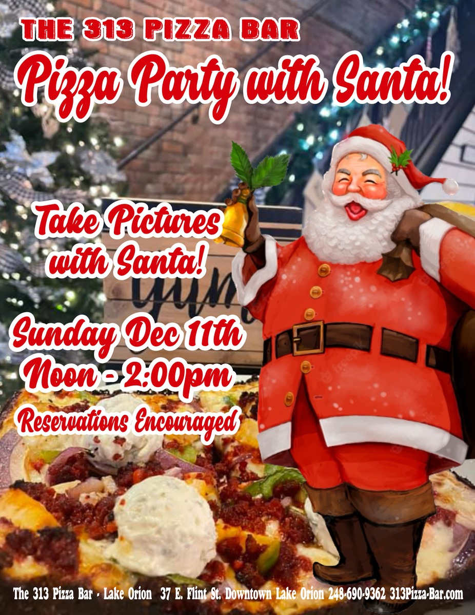 Pizza Party with Santa event photo