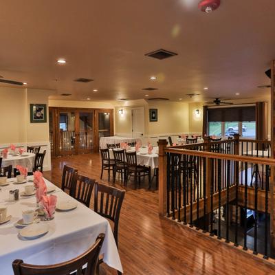 Upstairs dining area.