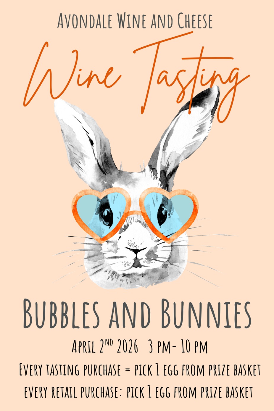 Bubbles and Bunnies Wine Tasting event photo