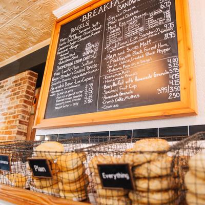 Food prepared and displayed.