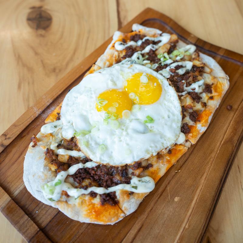 menu item 6 of 38, Breakfast Flatbread