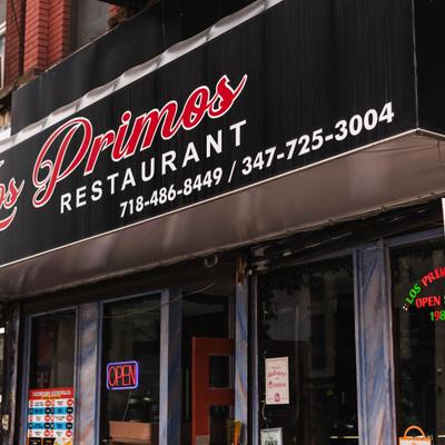 Restaurant exterior with signage and entrance.