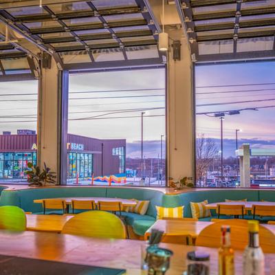 Restaurant dining area.