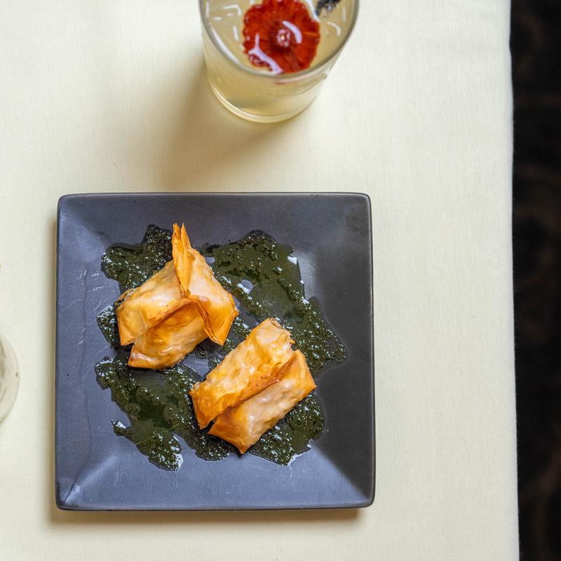 *Lobster, Shrimp & Goat Cheese Purses photo