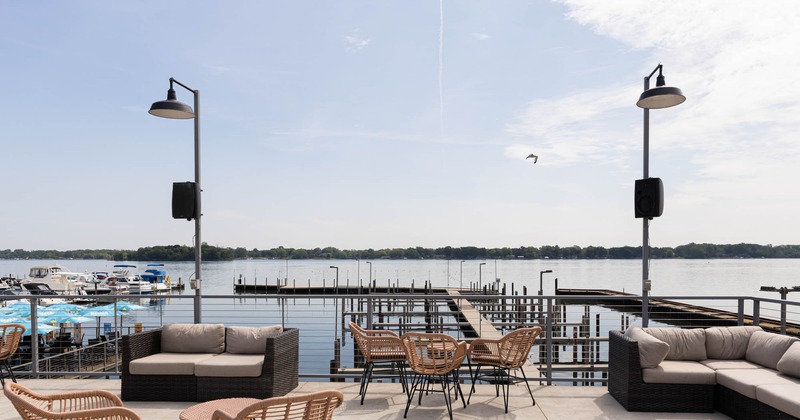 Seating area with beautiful view