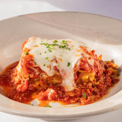Lasagna dish.