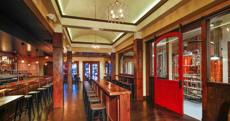 Interior, bar and seating area