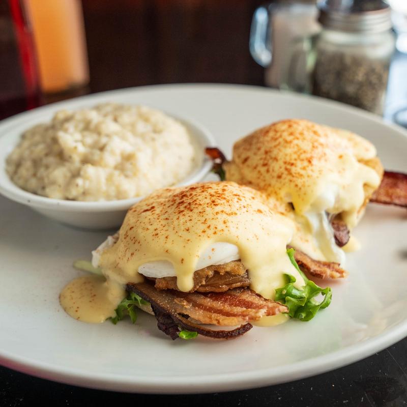 menu item 8 of 9, Fried Green Tomato Benedict