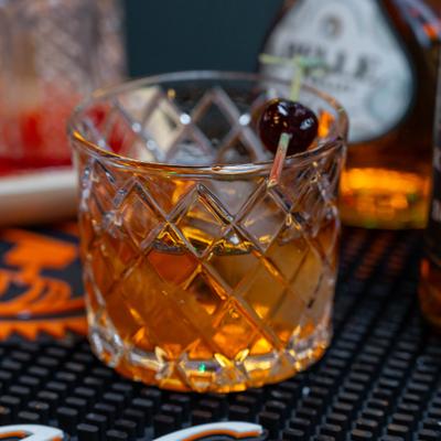 Old Fashioned cocktail drink.