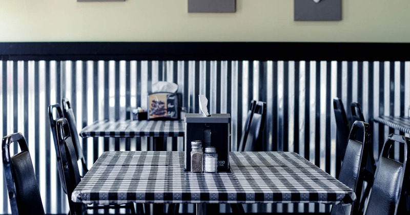 Interior, table ready for guests, closeup