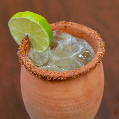 Cocktail in a Jalisco jug.