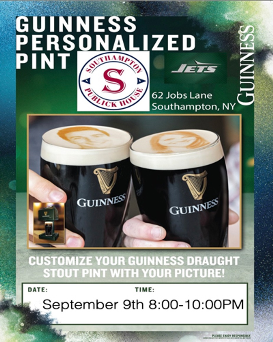 Guiness Personalized Pint event photo