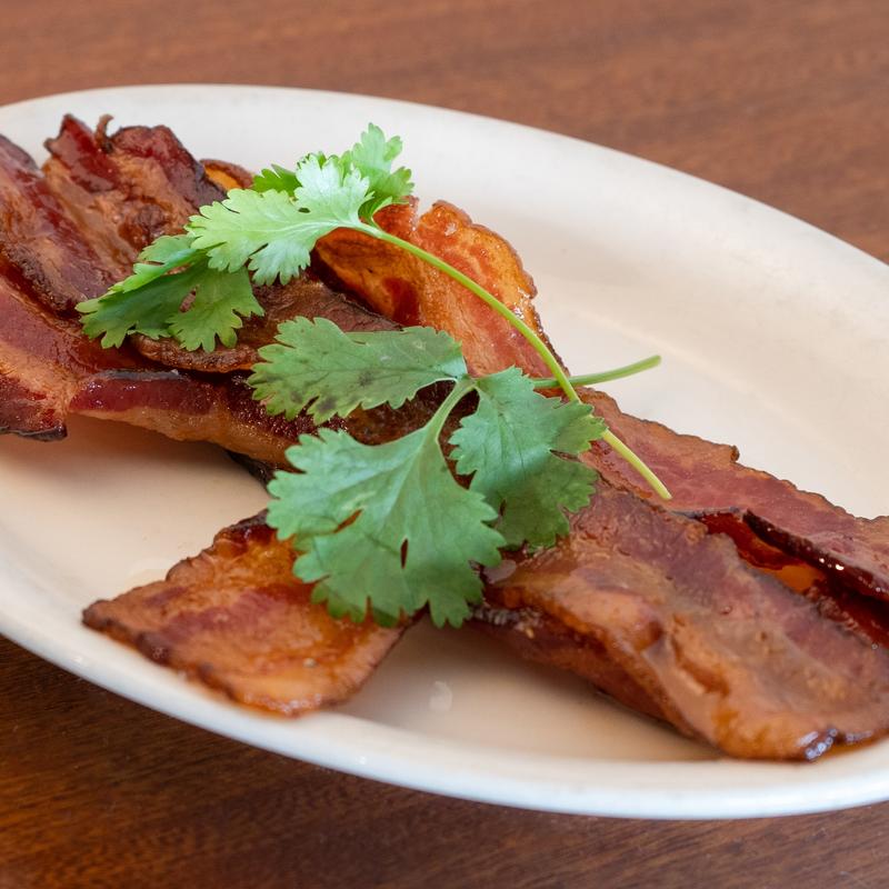 FOUR STRIPS OF DOUBLE SMOKED BACON photo