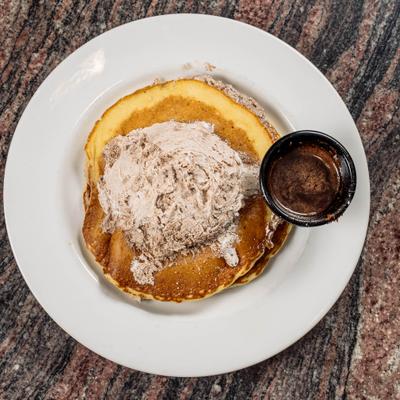Cinnamon Swirl Pancakes.