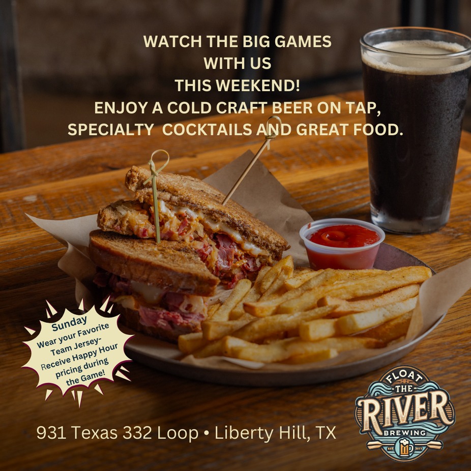 WATCH THE BIG GAMES WITH US THIS WEEKEND! event photo