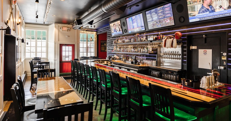 Seating and bar area