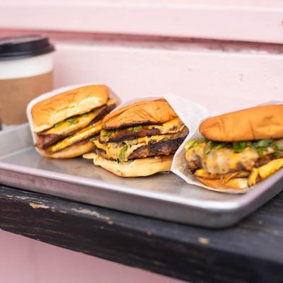 Assorted sandwiches.