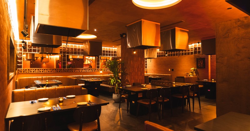 Decorated dining space