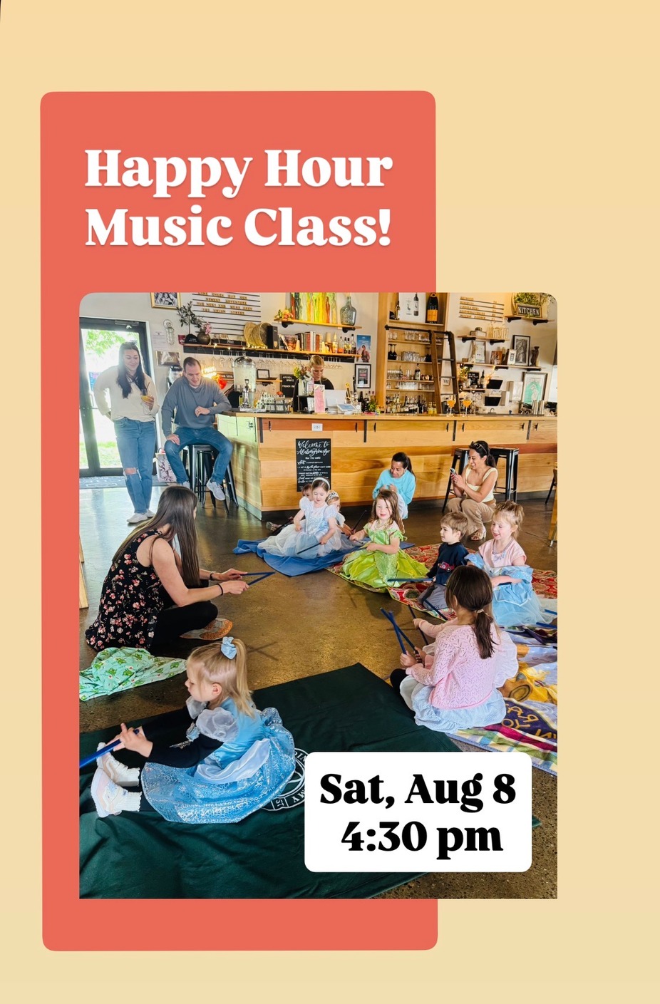 Happy Hour w/ Miss Sarah Music Kids Class event photo