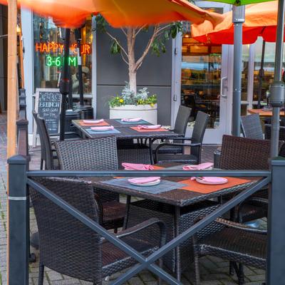 Outdoor seating area.