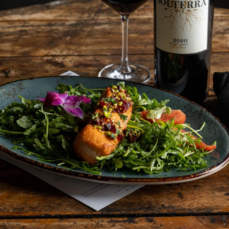Seared King Salmon photo