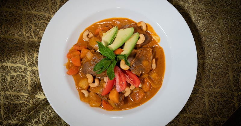 Mussamun curry lamb, top view