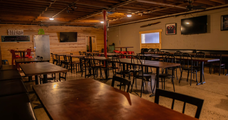 Interior, dining area