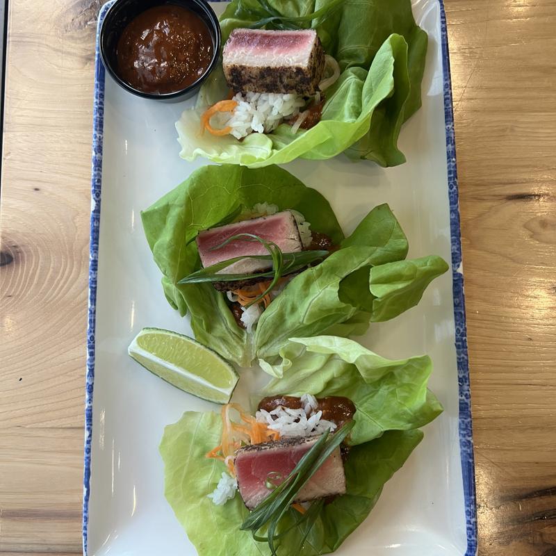 menu item 4 of 31, Grilled Tuna Lettuce Wraps*