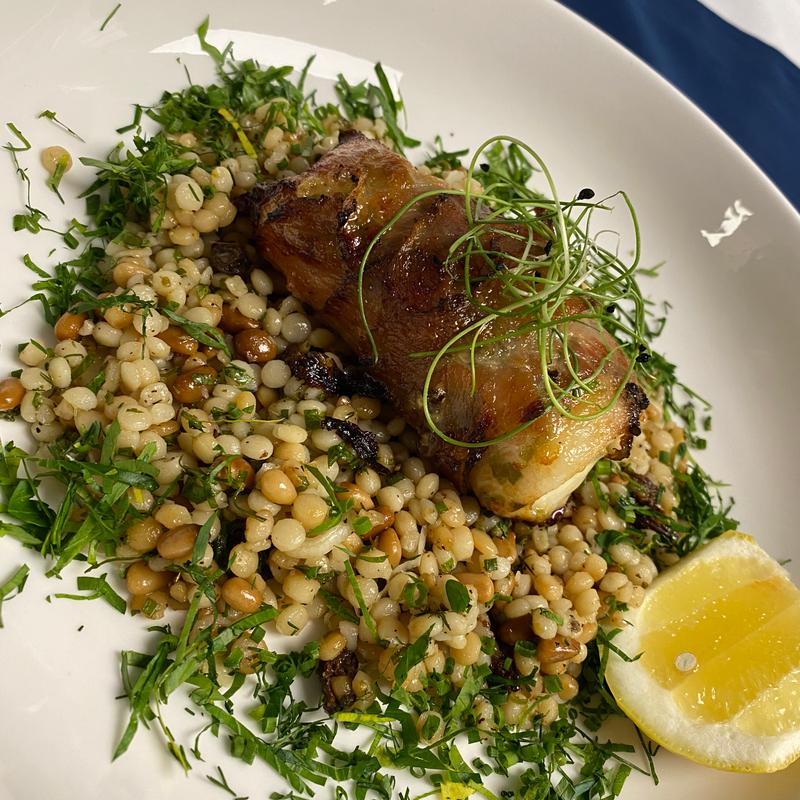 Halibut Saltimboca photo