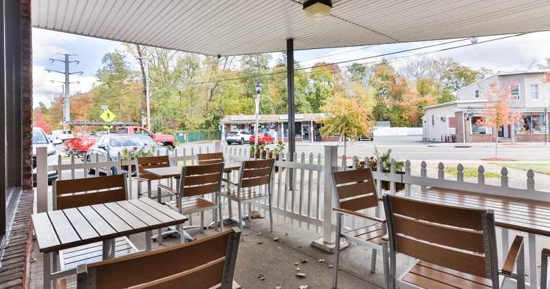 Exterior, tables and chairs