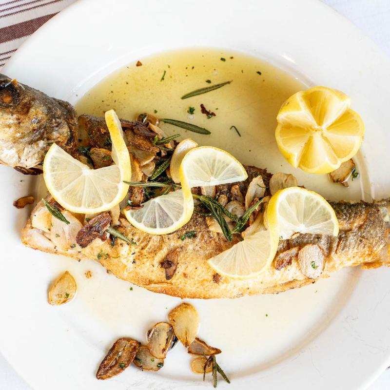 Whole Fish Bronzino Croatian Style photo